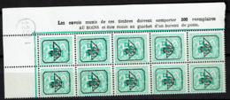 PRE 793  **  Bloc 10  Cdf  Insc. Marginales Neerl. - Tipo 1967-85 (Leone E Banderuola)