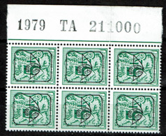 PRE  810P6  Bloc 6  **  1979  TA  211000 - Typo Precancels 1967-85 (New Numerals)