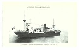 1953 - Héliogravure - La Tunisie Usine Thermique Flottante - PRÉVOIR FRAIS DE PORT - Bateaux