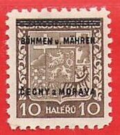 MiNr. 2 X Deutschland Besetzungsausgaben II. Weltkrieg Böhmen Und Mähren - Ungebraucht