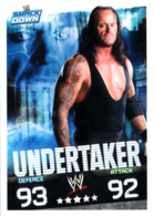 Wrestling, Catch : UNDERTAKER (SMACK DOWN, 2008), Topps, Slam, Attax, Evolution, Trading Card Game, 2 Scans, TBE - Trading Cards