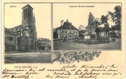 Delcampe - Phalsbourg - église - Monument Général Mouton - Phalsbourg