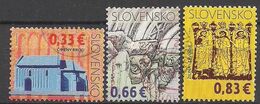 Slowakei  (2009)  Mi.Nr.  605 - 607  Gest. / Used  (2gk36) - Usati