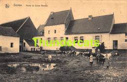 CPA SAINTES FERME DE SAINTE RENELDE TUBIZE ( PLI D'ANGLE ) - Tubeke