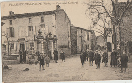Villesèque_Lande  11  La Rue Du Village Tres Tres Animée Devant Epicerie Centrale - Altri & Non Classificati