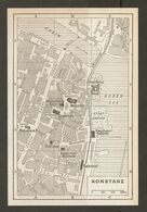 CARTE PLAN 1960 ALLEMAGNE CONSTANCE - KARTE 1960 DEUTSCHLAND KONSTANZ - MAP 1960 GERMANY - Topographical Maps