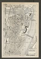 CARTE PLAN 1960 ALLEMAGNE KOBLENZ - KARTE 1960 DEUTSCHLAND KOBLENZ - MAP 1960 GERMANY - Topographical Maps