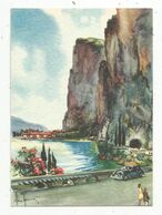 Cp , Automobile , Illustrateur , Signée , Italie , CAMPIONE ,Lago Di Garda ,  Vierge - Voitures De Tourisme