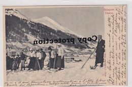 Davos - Skisport (anfänge Der Skischule) - 1905           (P-270-00624) - GR Grisons