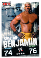 Wrestling, Catch : SHELTON BENJAMIN (ECW, 2008), Topps, Slam, Attax, Evolution, Trading Card Game, 2 Scans, TBE - Tarjetas