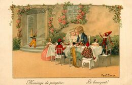 Pauli EBNER * Illustrateur * N°1019 * Mariage De Poupées , Le Banquet ! * Enfants Jeux Jouets Poupée Doll Dolls - Ebner, Pauli