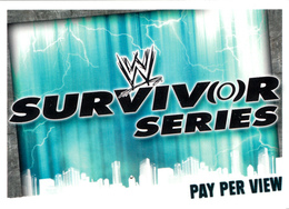 Wrestling, Catch : SURVIVOR SERIES (PAY PER VIEW, 2008) Topps, Slam, Attax, Evolution, Trading Card Game, 2 Scans TBE - Tarjetas