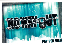 Wrestling, Catch : NO WAY OUT (PAY PER VIEW, 2008) Topps, Slam, Attax, Evolution, Trading Card Game, 2 Scans TBE - Tarjetas