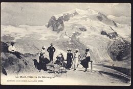 1916 AK Monte Rosa Mit Internierten Stempel Zermatt, Kriegsgefangenen Lager An Grand Hotel In - Poststempel