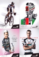 Lot De 4 Cartes Publicité GAERNE De Fabio ARU (Cyclisme) - Publicité