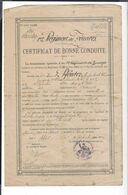 Certificat De Bonne Conduite  1er Régiment De Zouaves Pfender  Signy Le Petit  Alger 1900 - Dokumente
