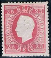 Portugal, 1870/6, # 40 Dent. 12 3/4, P. Liso, MNG - Neufs