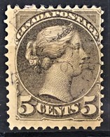 CANADA 1876 - Canceled - Sc# 38 - 5c - Usati