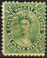 CANADA 1859 - Canceled - Sc# 18 - 6d - Usati