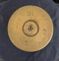 Maxim Nordenfelt Marked British 3pr Shell Case,douille, Obus, Fusee, Kartusche, Inerte - 1914-18