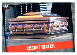 Wrestling, Catch : CASKET MATCH (MATCH TYPE CARD, 2008) Topps, Slam, Attax, Evolution, Trading Card Game, 2 Scans TBE - Trading Cards
