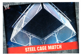 Wrestling, Catch : STEEL CAGE MATCH (MATCH TYPE CARD 2008) Topps, Slam, Attax, Evolution, Trading Card Game, 2 Scans TBE - Tarjetas