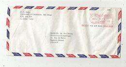 JC, Lettre,  EMA , Etats Unis , LA JOLLA ,CALIF. , 1964 , F.T. UNIVERSITY OF CALIFORNIA , San Diego, Frais Fr 1.55 E - Storia Postale