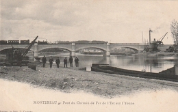 *** 89 ***  MONTEREAU Pont De Chemin De Fer De L'état Sur L'Yonne - Précurseur Neuf Excellent état - Moneteau