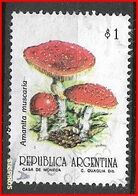 ARGENTINA 1993 Mushrooms & Fungi    USED  NO WM GJ # 2599 - Usados