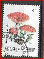 ARGENTINA 1993 Mushrooms & Fungi    USED  NO WM GJ # 2599 - Oblitérés