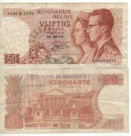 BELGIUM   50 Francs P139   (King Baudouin/Queen Fabiola Front - Parliament Brussels Back )    16.05.1966 - 50 Franchi