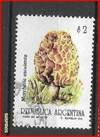 ARGENTINA 1992  Mushrooms & Fungi    USED  NO WM GJ # 2601 LAST VALUE - Oblitérés