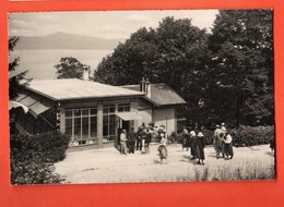 CAB-04 RARE Le Bouveret Carte-Photo Du Restaurant Bel-Air, TRES ANIME. Edition P. Martin. - Saint-Martin