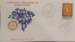 A) 1978, BRAZIL, 1 INTERNATIONAL EXHIBITION OF ROTARY PHILATELIA, ECT - Sonstige & Ohne Zuordnung