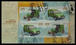 137. HUNGARY 2013 USED STAMP M/S (MINIATURE SHEET) EUROPA , POSTAL VAN . - Oblitérés