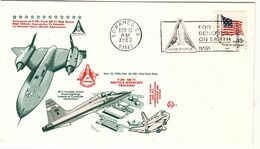 1980 USA Space Shuttle T-38/SR-71 Shuttle Intercept Tracking Commemorative Cover - North  America