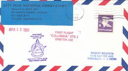1981 USA Space Shuttle Columbia First Flight STS-1 Commemorative Cover B - Noord-Amerika