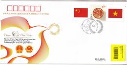 China 2010 PFTN.WJ2010-1 60th Anniversary Of Establishment Diplomatic Relations Between China And Viet Nam Cover - Covers