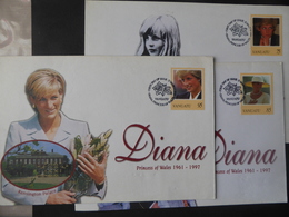 VANUATU SG XXXX FDC LADY DIANA DEATH 1997 3 FDC - Vanuatu (1980-...)