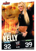 Wrestling, Catch : KELLY KELLY (RAW, 2008), Topps, Slam, Attax, Evolution, Trading Card Game, 2 Scans, TBE - Tarjetas