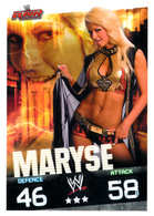 Wrestling, Catch : MARYSE (RAW, 2008), Topps, Slam, Attax, Evolution, Trading Card Game, 2 Scans, TBE - Tarjetas