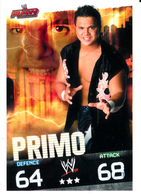 Wrestling, Catch : PRIMO (RAW, 2008), Topps, Slam, Attax, Evolution, Trading Card Game, 2 Scans, TBE - Tarjetas