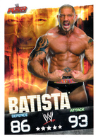 Wrestling, Catch : BATISTA (RAW, 2008), Topps, Slam, Attax, Evolution, Trading Card Game, 2 Scans, TBE - Trading Cards