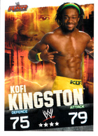 Wrestling, Catch : KOFI KINGSTON (RAW, 2008), Topps, Slam, Attax, Evolution, Trading Card Game, 2 Scans, TBE - Tarjetas