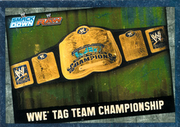 Wrestling, Catch : WWE TAG TEAM CHAMPIONSHIP (2008), Topps, Slam, Attax, Evolution, Trading Card Game, 2 Scans, TBE - Tarjetas