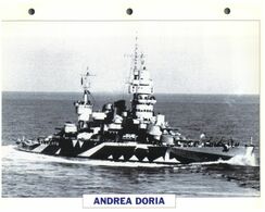 (25 X 19 Cm) (10-9-2020) - N - Photo And Info Sheet On Warship - Italian Navy - Andrea Doria - Boten