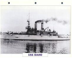 (25 X 19 Cm) (10-9-2020) - N - Photo And Info Sheet On Warship - US Navy - USS Idaho - Boten