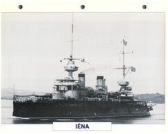 (25 X 19 Cm) (10-9-2020) - N - Photo And Info Sheet On Warship - France Navy - Iéna - Boten