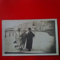 CARTE PHOTO BORD DE PLAGE MONUMENT BOULOGNE SUR MER - Boulogne Sur Mer