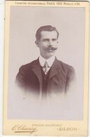 Photographie Originale : C. D. V. : Homme : Portrait : Moustache : Photo . E. CHESNAY - Dijon - Oud (voor 1900)